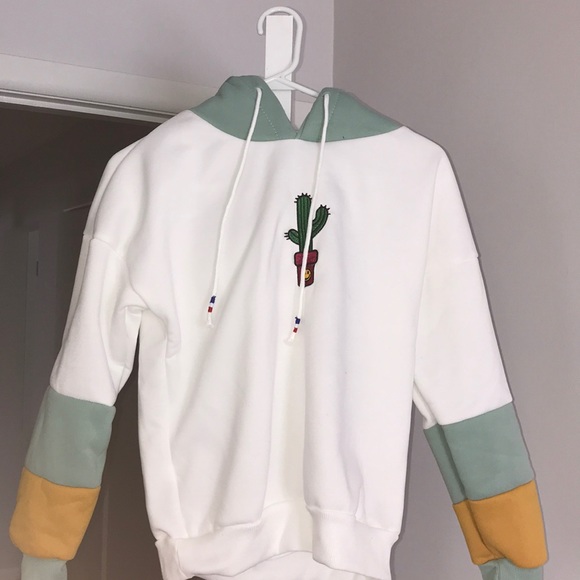 green and yellow sweatshirt